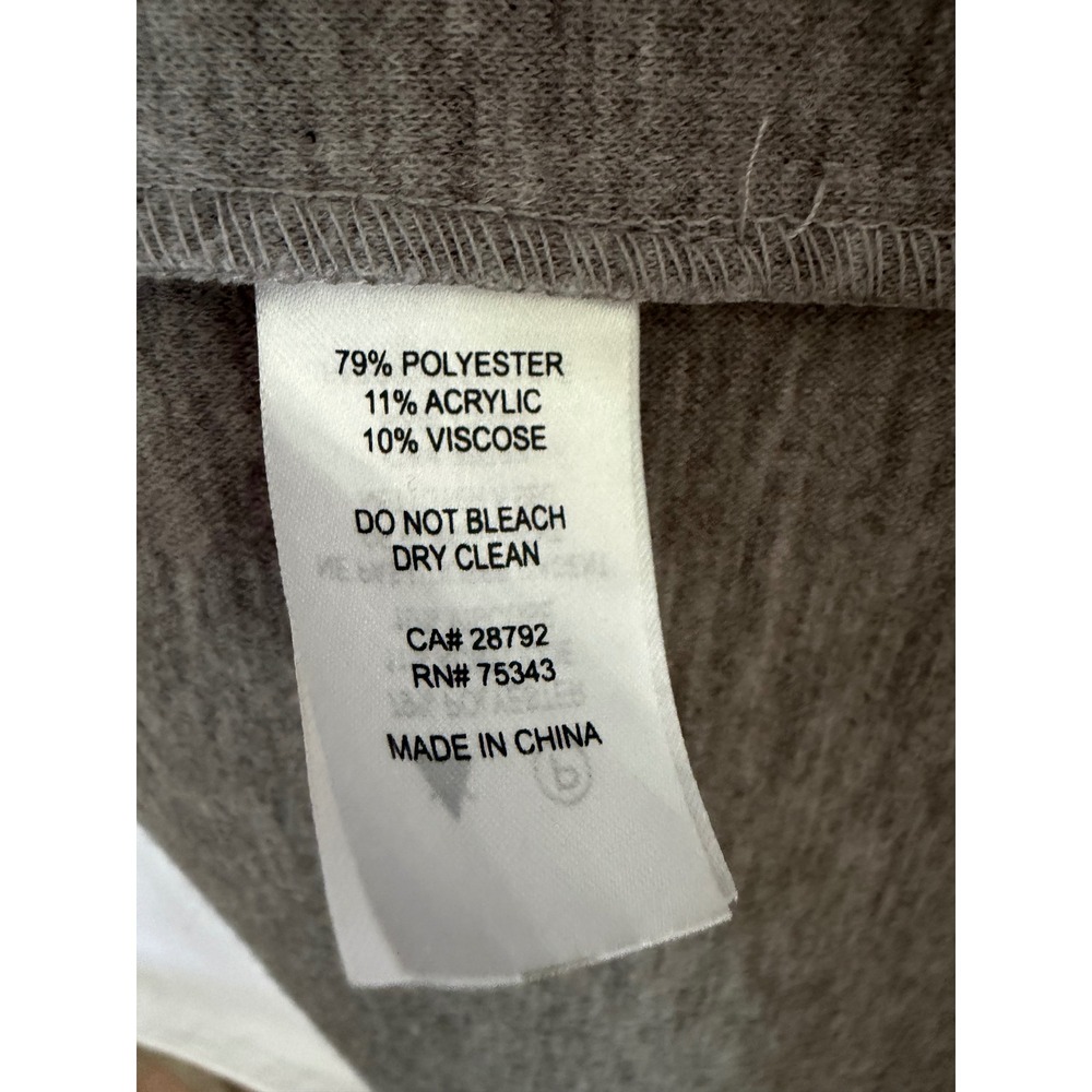 Joie Shawl Collar Coat Women Gray Open Front Knit Overcoat Large - Picture 4 of 6